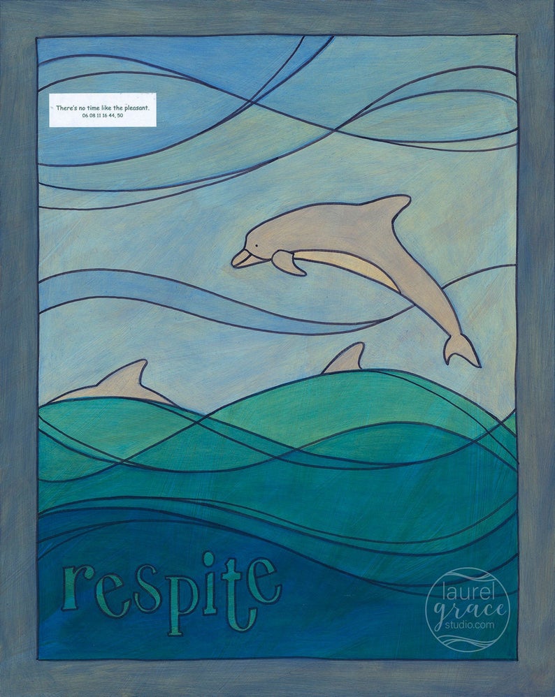 "Respite" <br /> Art Print Inspired by Fortune Cookies, Matted